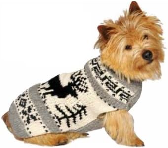 Chilly DogReindeer Shawl Dog Sweater (Small)