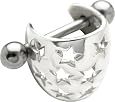 925 Sterling Silver STAR BRIGHT Ear Cuff - Cartilage Helix Piercing