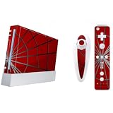 Wii 表面保護シール　ニンテンドーWii　本体用シールとコントローラー用シール　≪スパイダー≫の画像