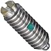 Jergens 27602 Shortie Spring Plunger, Short Travel, 303 Stainless Steel, 8-32 Thread