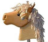 : Waldorf Wooden Toy Hobby Horse