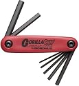 Bondhus 12587 GorillaGrip&laquo; Set of 7 Hex Fold-up Keys, sizes 2-8mm