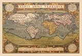 12 X 18 Stretched Canvas Poster World Map