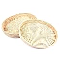 WindsorTech - Set of 2 Valerian Oval Bread Trays