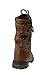 Mango-61KA Baby Girls Combat Lace Up Boots Tan Toddler