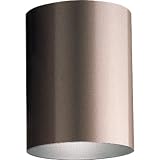 Progress Lighting P5774-20 5-Inch Flush Mount Cylinder with Heavy Duty Aluminum Construction Powder Coated Finish and UL Listed For Wet Locations, Antique Bronze