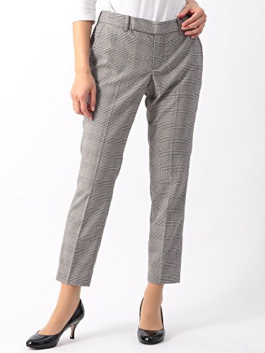 (ユニバーサルランゲージ) Littlechic/グレンチェック柄テーパードパンツ ブラック×ホワイト