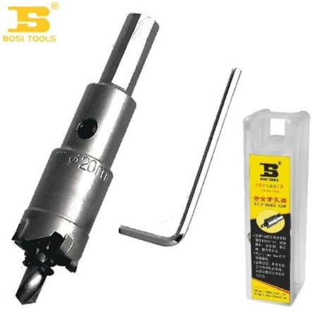 19.5mm Dia Hole Saw w Twist Drill Bit L-shape Hex Wrench