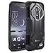 Hootech LG G Flex Case, GreatShield Fusion Hybrid Dual Layer Shock Absorbing Snap On Rugged Case Back Cover for LG G Flex - (Black)