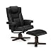 Julian Bowen Malmo Recliner and Footstool, Black