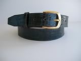 Genuine Crocodile 35mm Black Dress Belt