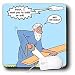 Rich Diesslins Funny Religious Light Cartoons - Noah and Bill Cosby - Mouse Pads Image