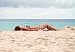 Wallmonkeys Peel and Stick Wall Decals - Sobe Sunbather on a Cloudy Afternoon - Removable Graphic