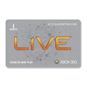 Xbox 360 Live 1 Month Subscription Gold Card
