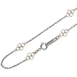 18k White and Rose Gold 1mm Station Infinity Link Chain Necklace - Dahlia Classic Collection 18k White and Rose Gold 1mm Station Infinity Link Chain Necklace - Dahlia Classic Collection