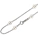 18k White and Rose Gold 1mm Station Infinity Link Chain Necklace - Dahlia Classic Collection