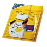 AVERY-DENNISON / Erasable cd/dvd labels, 10 labels/10 spines per pack / AVE7228 / Sold as 1 Pack / Mfr Part # 7228 \*/ Erasable cd/dvd labels, 10 labels/10 spines per pack