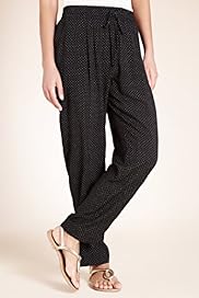 Pleat Front Tapered Spotted Straight Leg Trousers