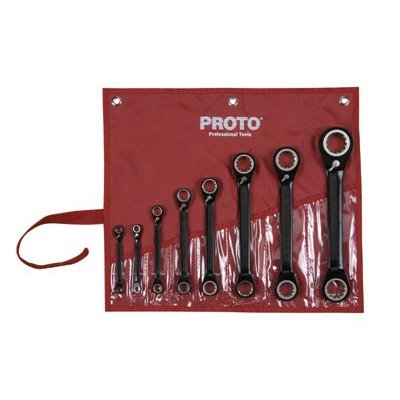 stanley proto jsbv-8s 8 piece double box racheting spline wrench set
