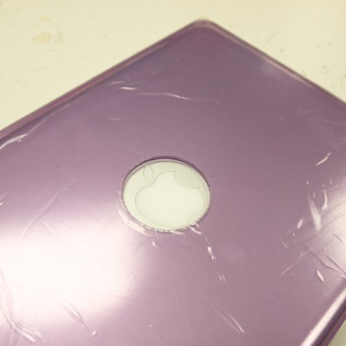 IVEA PURPLE Crystal Clip on See Thru Hard Case Cover for New Macbook Pro 13 13.3 Inch Aluminum Unibody