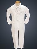 White Diamond Vest and Pant Christening or Special Occasion Set