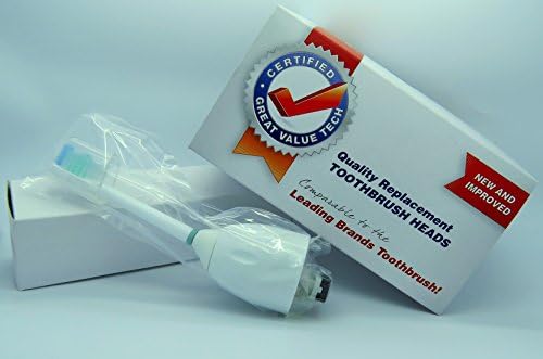 Great Value Tech™ Generic  e Series Replacement Heads For Philips Sonicare Fits: Essence, Xtreme, Elite and Advance (2-pack...