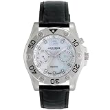 Akribos XXIV Women's AKR483BK Diamond Multi-Function Watch