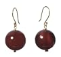 14k Yellow Gold 14mm Carnelian Earrings