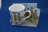 MEERKAT MUG & COASTER SET FROM LEONARDO MEERKATS