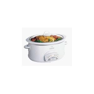 Crockpot SCVP600-W Oval 6-Quart Smart-Pot Slow Cooker, White