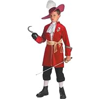 Disney Captain Hook Costume Child Pirate from Peter Pan Small (4-6)