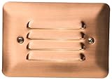IMAGE OF Kichler Lighting 15072CO Louvered Face Step Light 12-Volt Deck and Patio Light, Copper