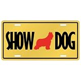 New  Briard / Show Dog  License Plate Dog