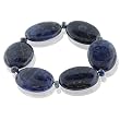 FOJO's Genuine Sodalite Oval Stretch Bracelet