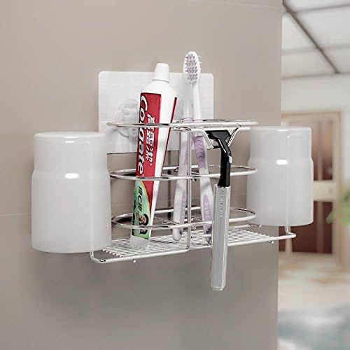 BBSLT-Stainless steel toothbrush holder suction toothbrush set seamless racks