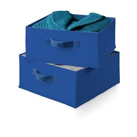 Honey-Can-Do SFT-01277 Accessory Drawers for Hanging Organizer, Set of 2, Navy
