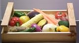 Replica Vegetable Crates Display Props - Mixed Vegetables