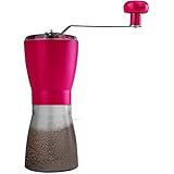 Manual Hand Coffee Grinder, with Adjustable Ceramic Conical Burr, and Hand Crank, by Swivgo&trade; Mini Slim Mill, Grinds Coffee Beans, Spices, Herb, Grain, Salt, and Pepper.