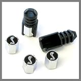 Ford Cobra Black Anti Theft Tire Valve Cap