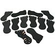 12 Black Toe Ring Foot Foam Displays Body Jewelry 5.25"