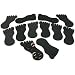 12 Black Toe Ring Foot Foam Displays Body Jewelry 5.25"