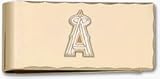 Los Angeles Angels of Anaheim 5/8 Gold Plated New A on Gold Plated Money Clip