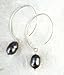 Sterling Silver Modern Peacock Pearl Earrings title=