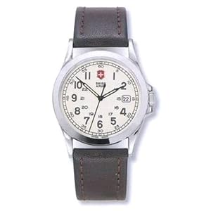 Swiss Army Men's Infantry Leather Watch #24654