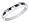 Channel-Set Stackable Sapphire Gemstone and Diamond Ring 1/10 (ctw)in 14K White Gold, Size 4.5