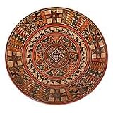 Ceramic plate, 'Star Bright'