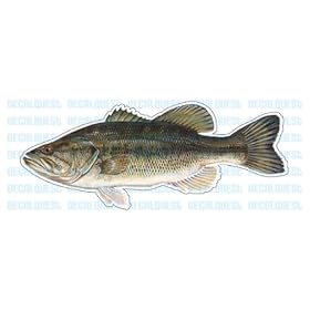 LARGE MOUTH BASS -Fish Decal- sticker truck fishing rod thumbnail
