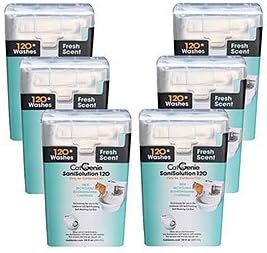 CatGenie 120 SaniSolution Smart Cartridge, Fresh Scent (6-Pack)