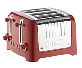 Dualit 46201 4 Slot Lite Toaster in Red Gloss Finish