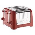 Dualit 46201 4 Slot Lite Toaster in Red Gloss Finish